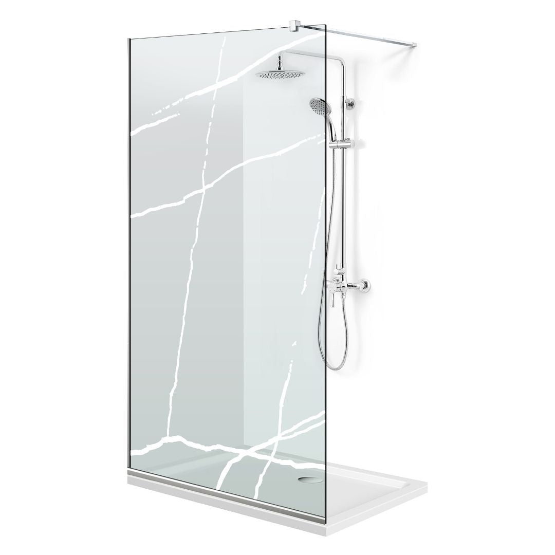 Paravan dus Walk-in, Perete dus Inox, #Clara #Víztiszta