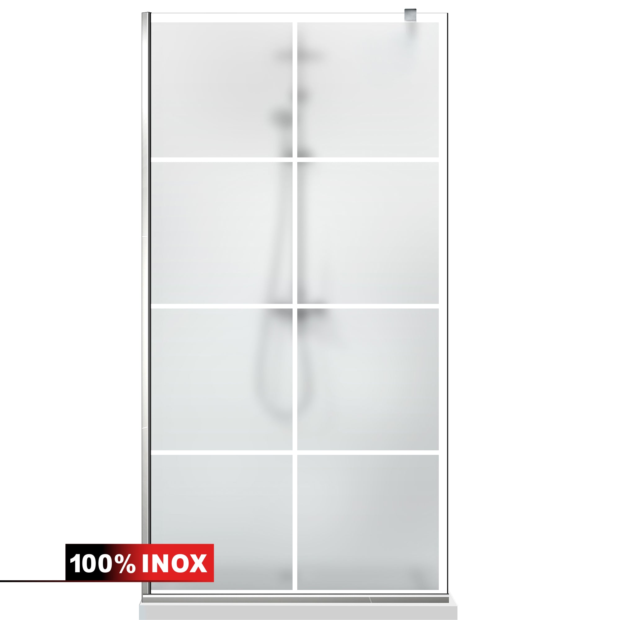 Zuhanyfal Walk-in, Zuhanyfal Rozsdamentes acél, #Matt #Matt