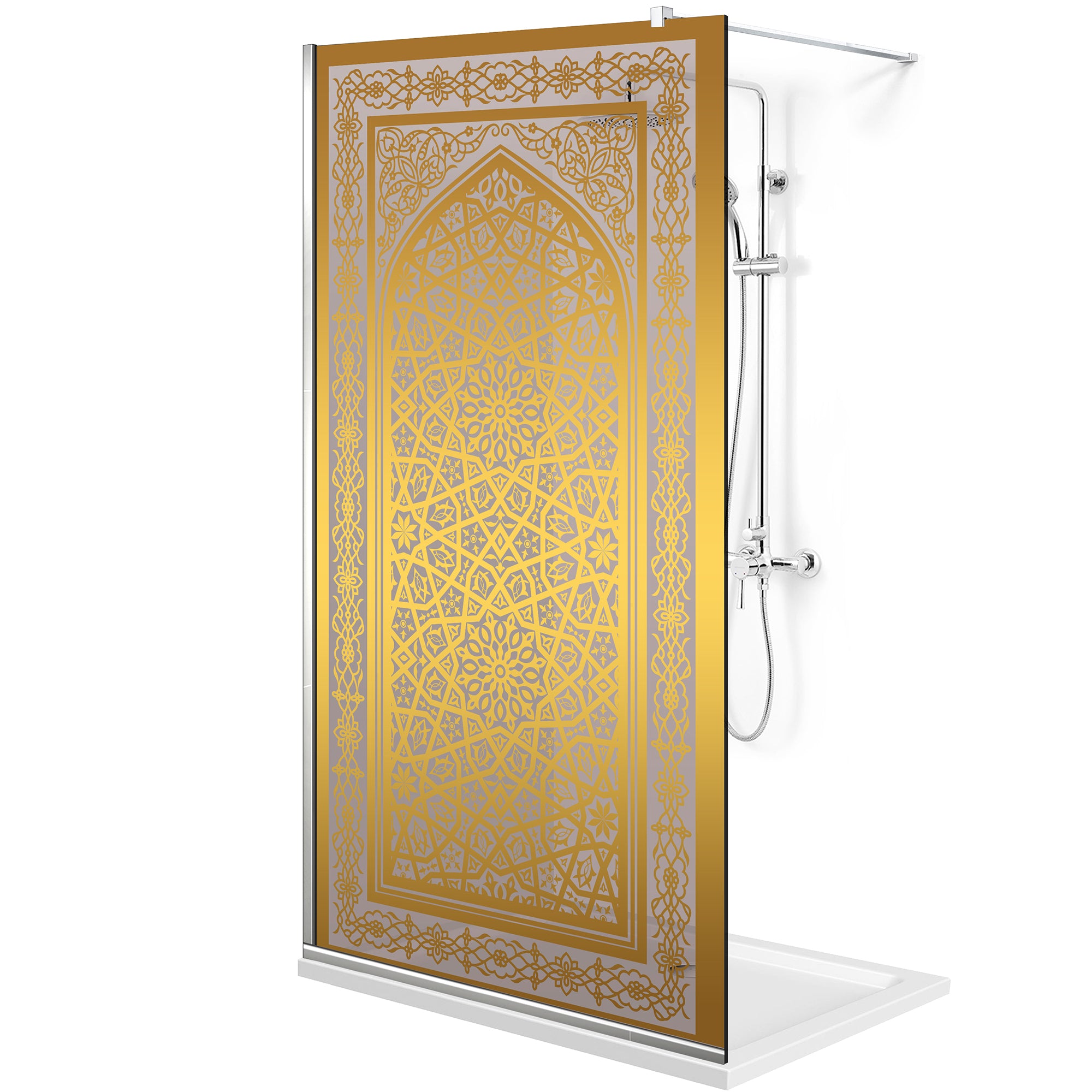 Zuhanyfal Walk-in, zuhanyfal Arany, #Bronz #Bronz