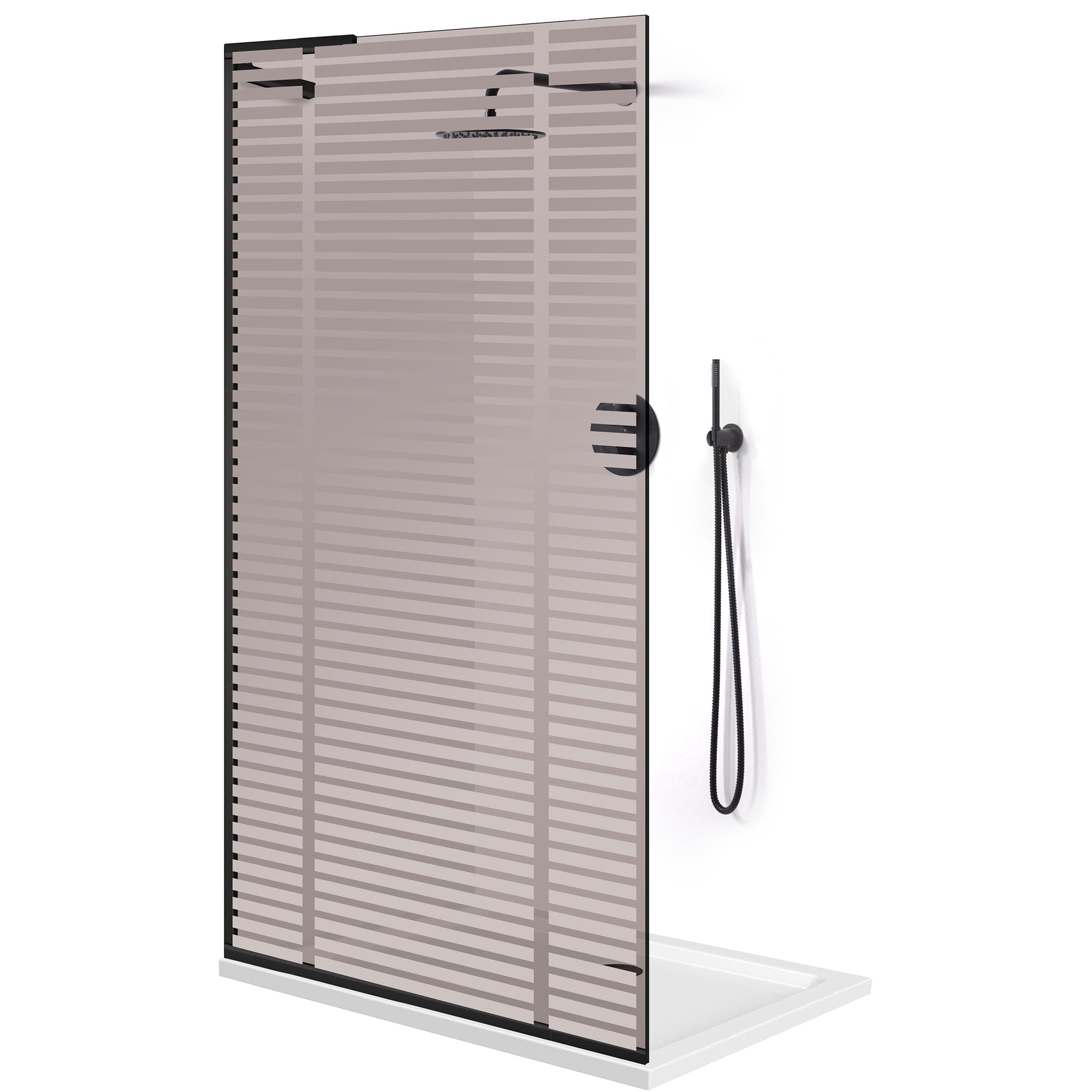 Zuhanyfal Walk-in, Zuhanyfal Rozsdamentes acél, #Bronz #Bronz