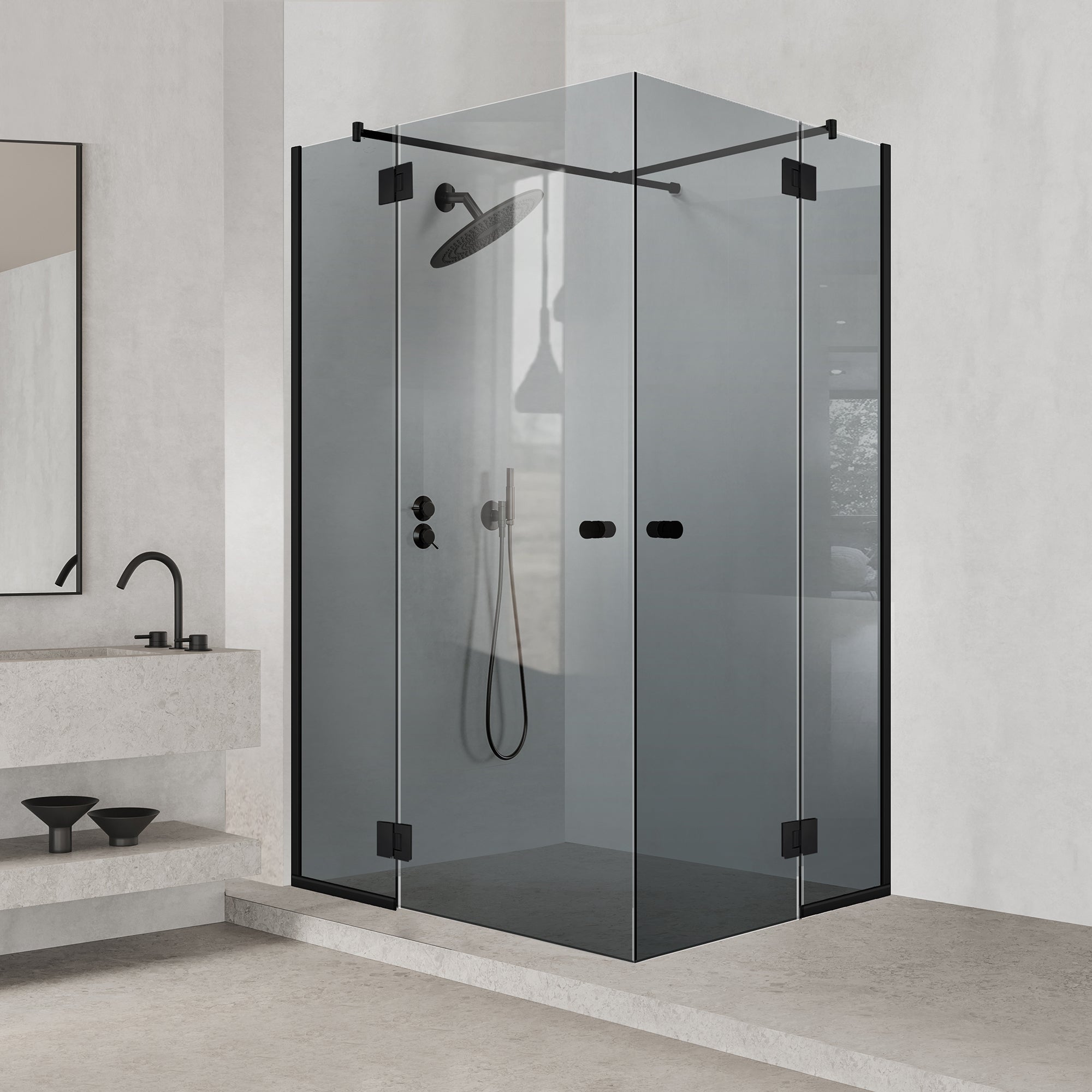 Szürke zuhanykabin