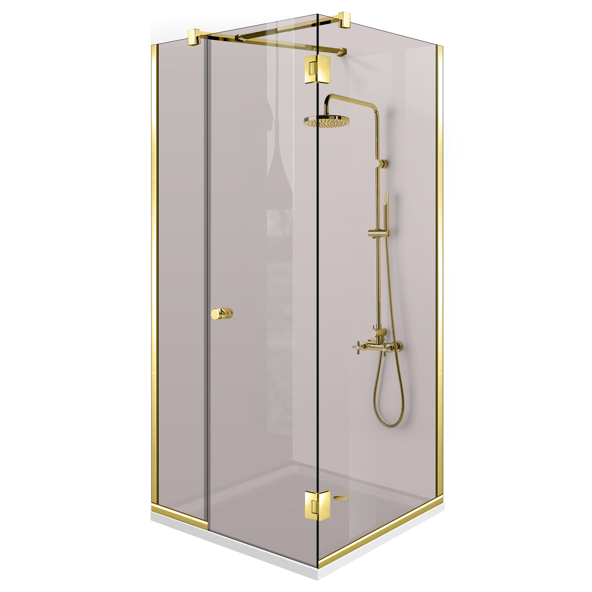 Bronz zuhanykabin