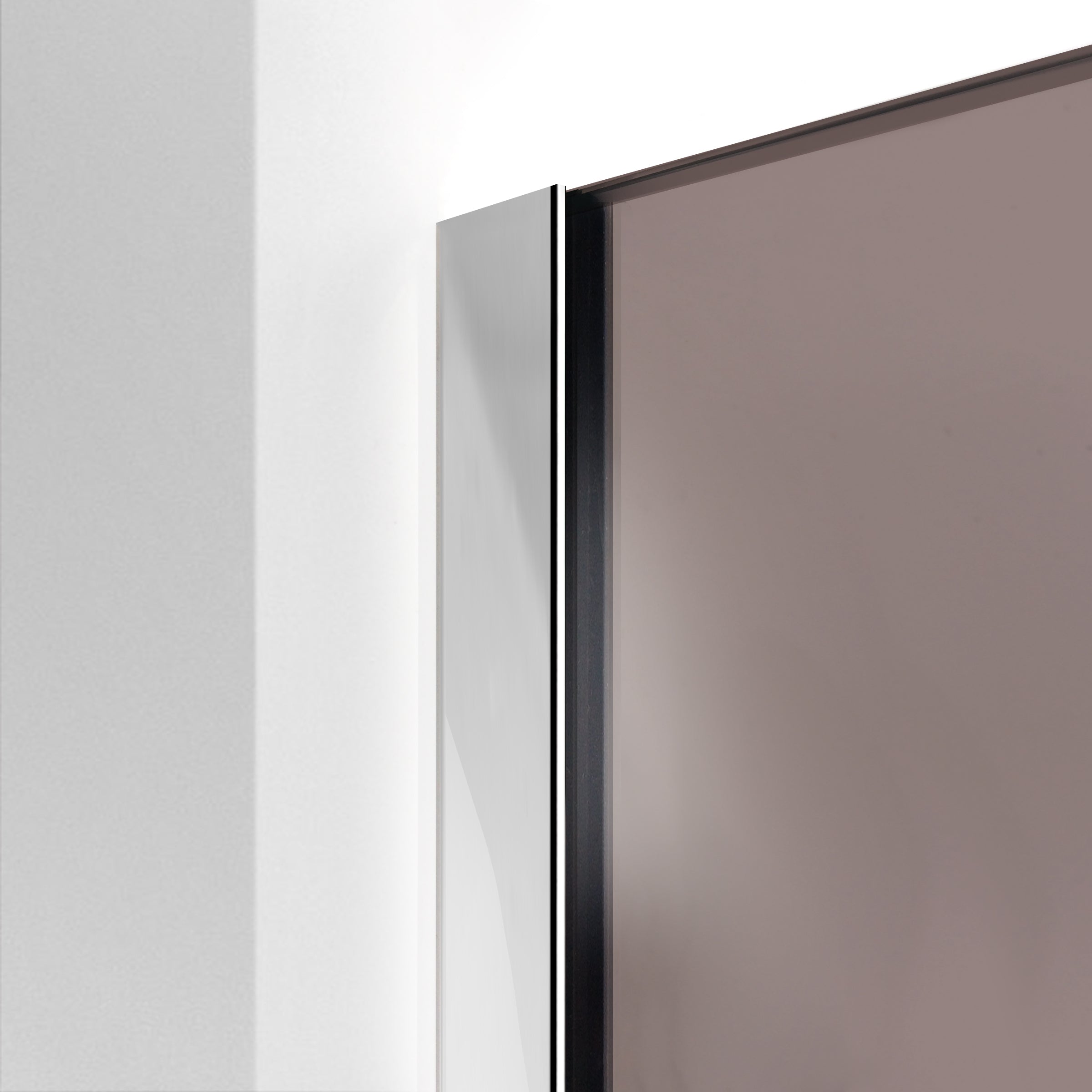 Paravan dus Walk-in, Perete dus Inox, #Bronz #Bronz