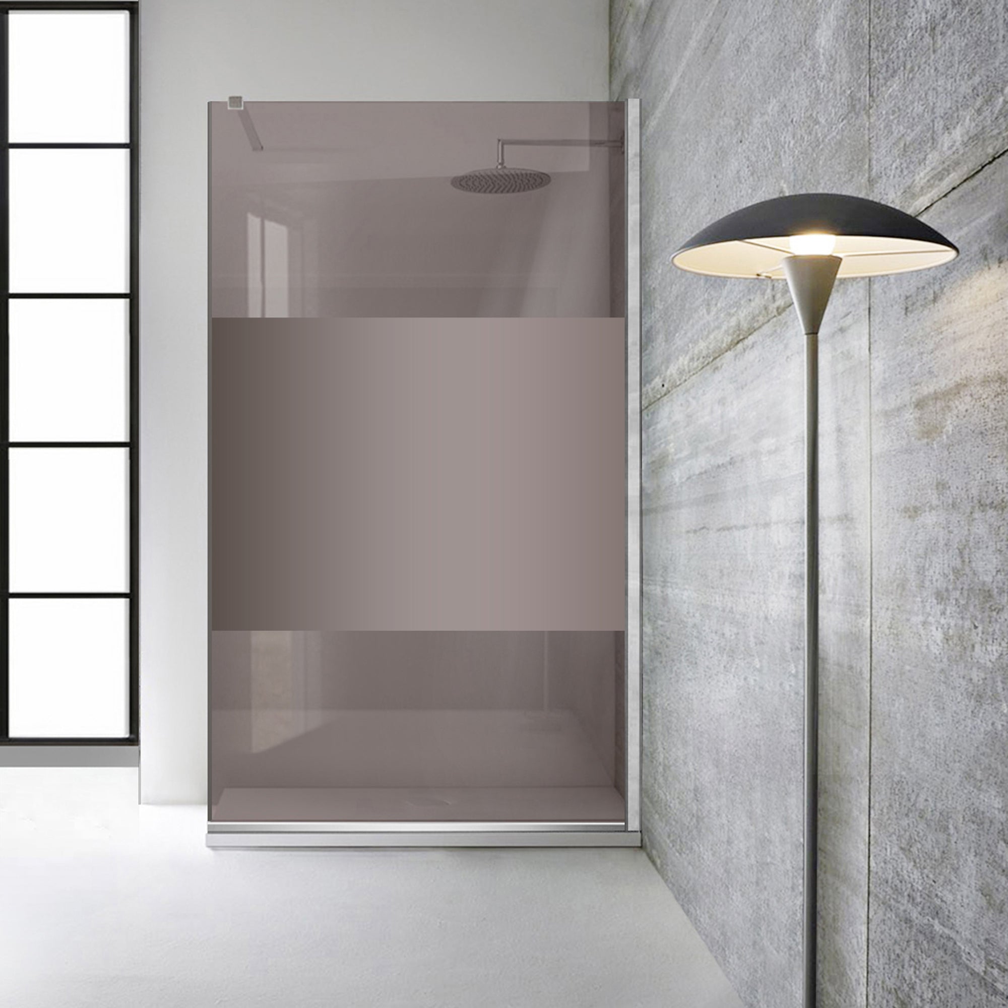 Zuhanyfal Walk-in, Zuhanyfal Rozsdamentes acél, #Bronz #Bronz