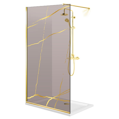 Zuhanyfal Walk-in, zuhanyfal Arany, #Bronz #Bronz