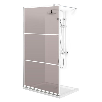Zuhanyfal Walk-in, Zuhanyfal Rozsdamentes acél, #Bronz #Bronz