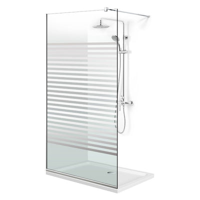 Zuhanyfal Walk-in, Zuhanyfal Rozsdamentes acél, #Átlátszó #Víztiszta