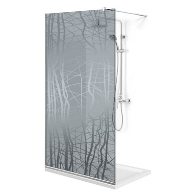 Zuhanyfal Walk-in, Zuhanyfal Rozsdamentes acél, #Szürke #Szürke