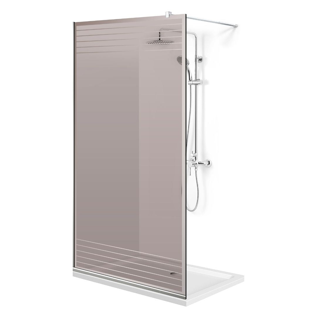 Zuhanyfal Walk-in, Zuhanyfal Rozsdamentes acél, #Bronz #Bronz