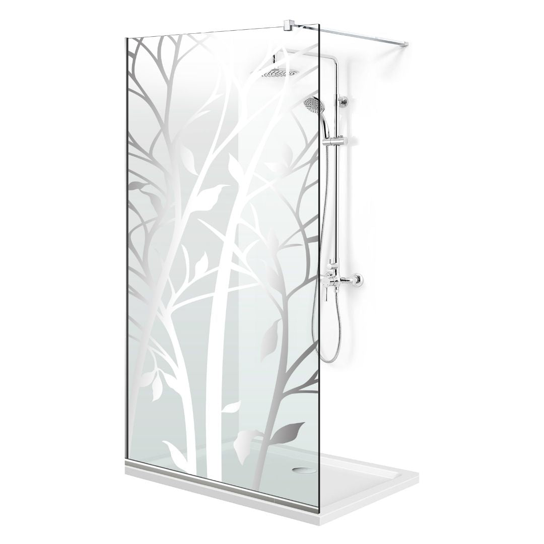 Paravan dus Walk-in, Perete dus  Inox, #Clara #Víztiszta