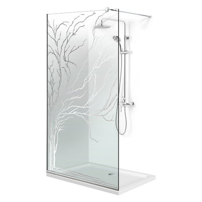 Paravan dus Walk-in, Perete dus  Inox, #Clara #Víztiszta