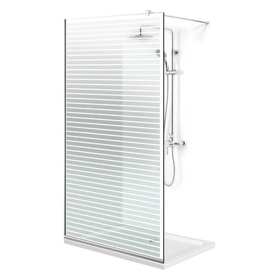 Zuhanyfal Walk-in, Zuhanyfal Rozsdamentes acél, #Átlátszó #Víztiszta