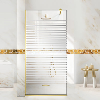 Zuhanyfal Walk-in, zuhanyfal Arany, #Átlátszó #Víztiszta