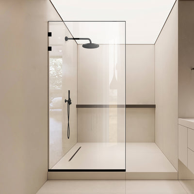 Zuhanyfal Walk-in, Zuhanyfal Rozsdamentes acél, #Átlátszó #Víztiszta