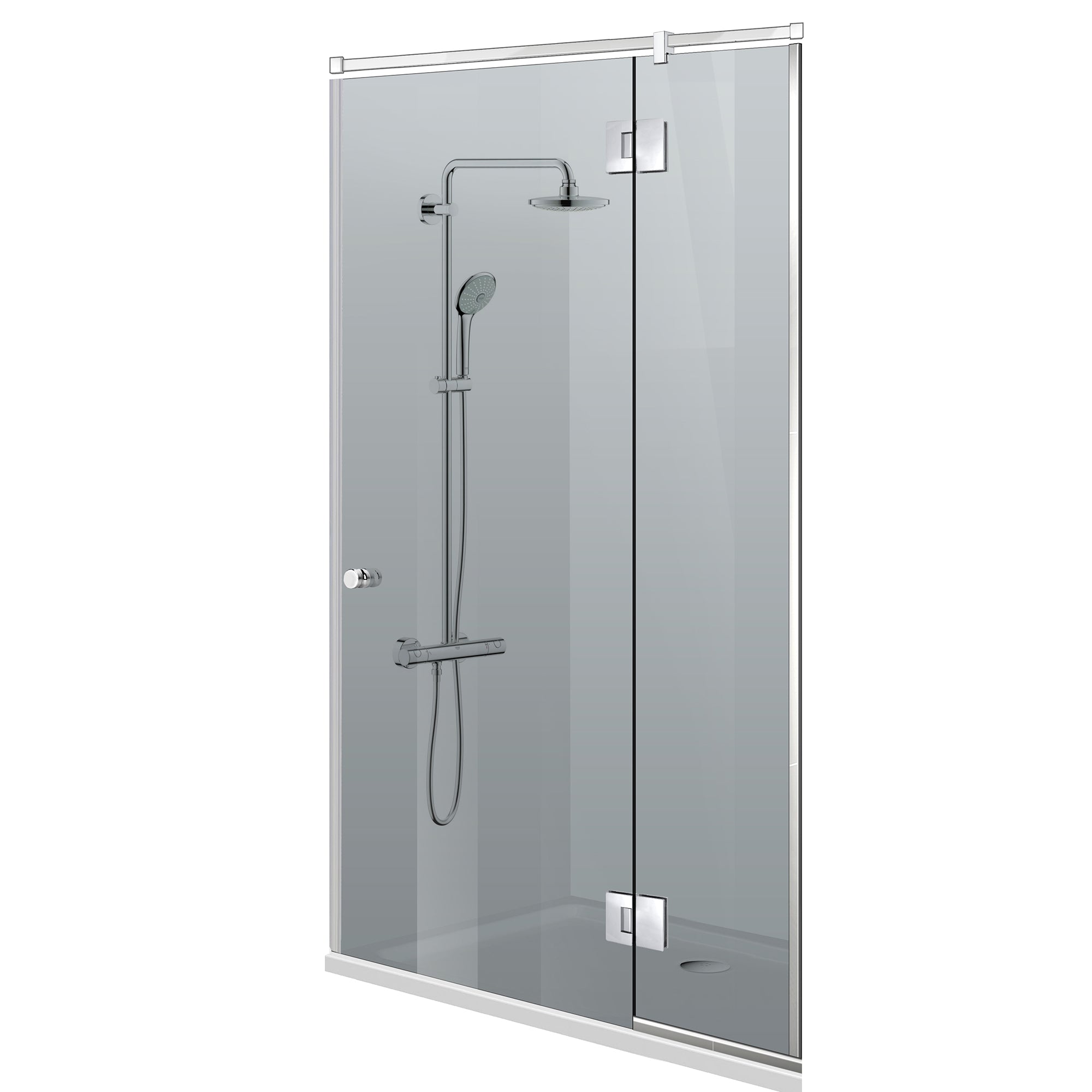 Usa dus inox #Gri