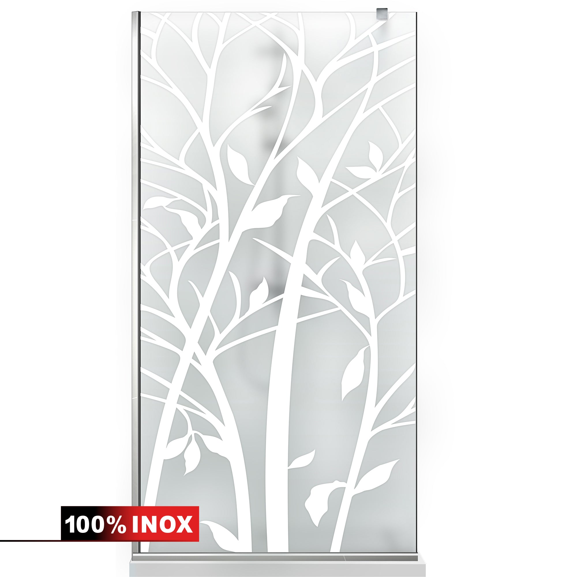 Paravan dus Walk-in, Perete dus  Inox, #Mata #Matt