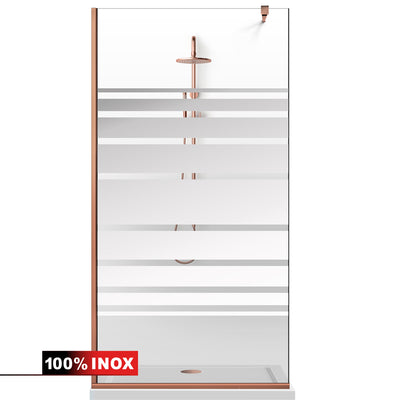 Zuhanyfal Walk-in, Copper zuhanyfal, #Átlátszó #Víztiszta