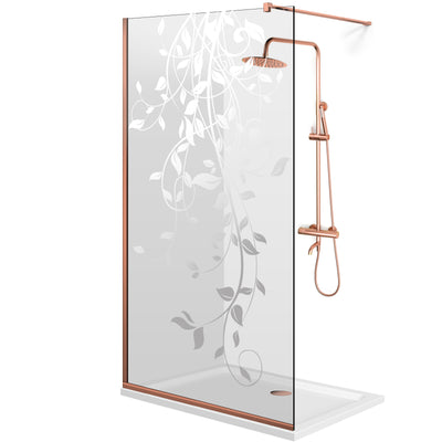 Zuhanyfal Walk-in, Copper zuhanyfal, #Átlátszó #Víztiszta
