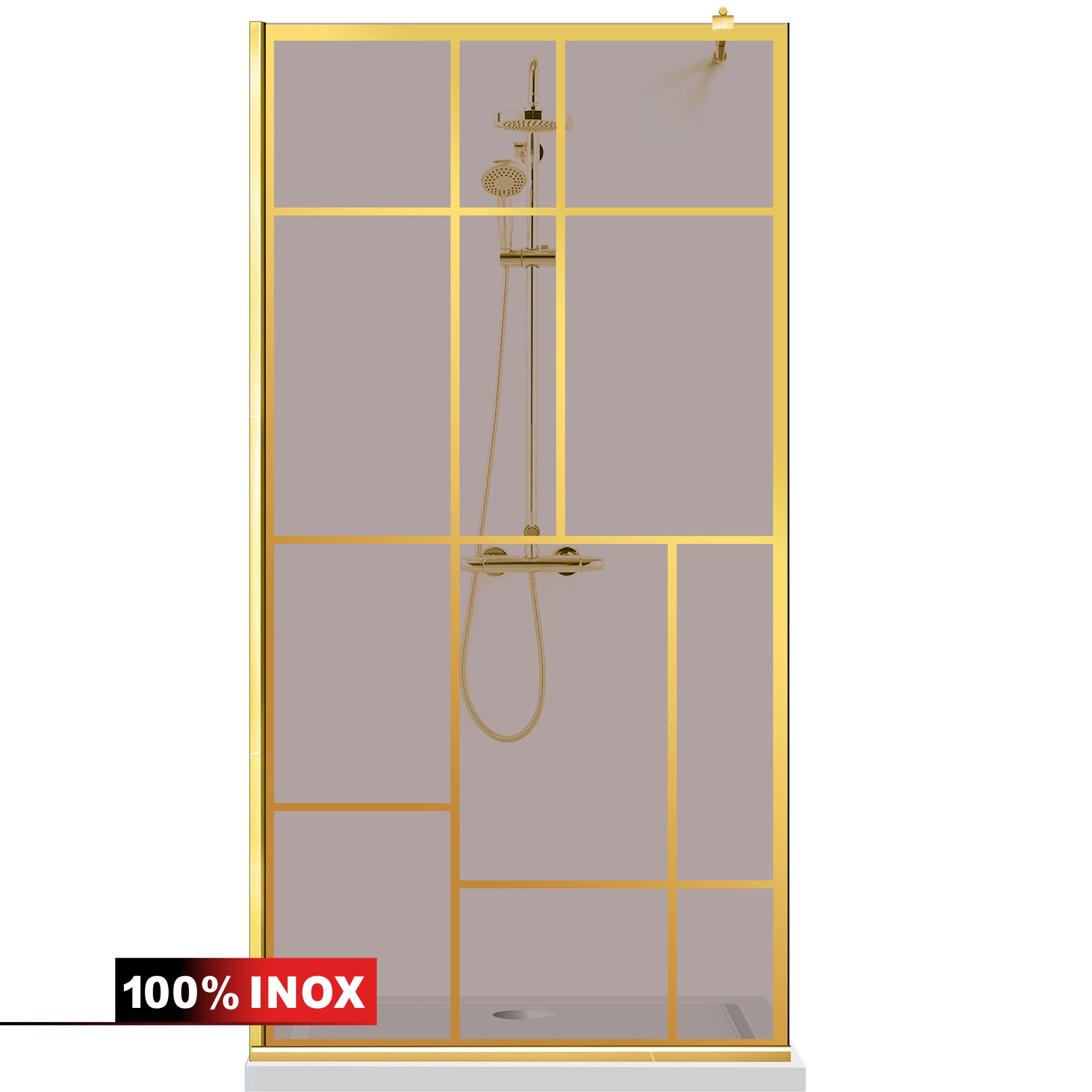 Zuhanyfal Walk-in, zuhanyfal Arany, #Bronz #Bronz