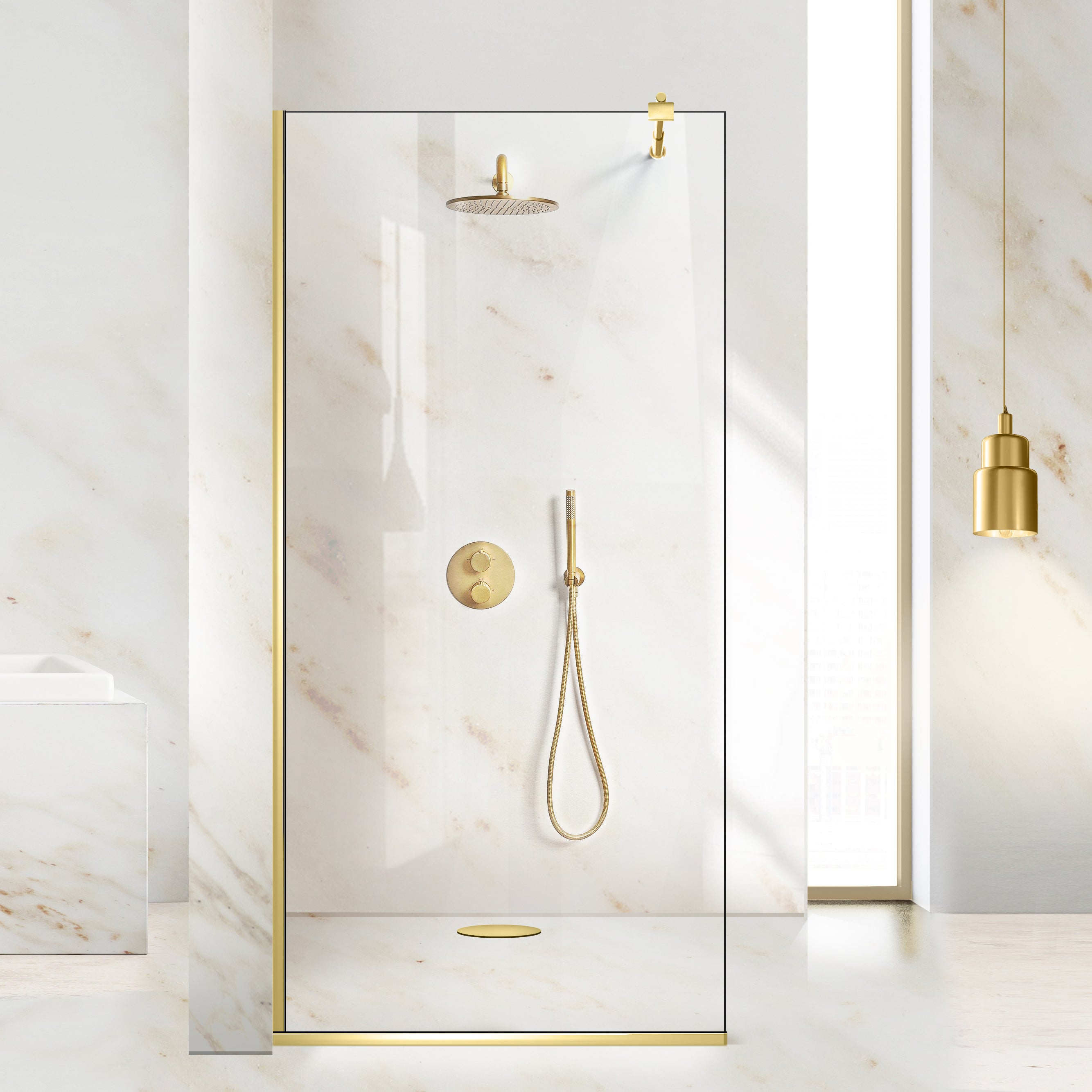 Zuhanyfal Walk-in, Zuhanyfal Arany, #Matt #Matt