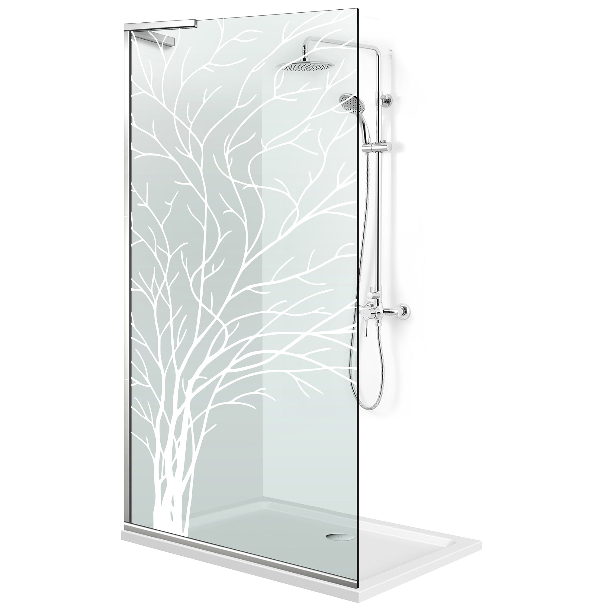 Zuhanyfal Walk-in, Zuhanyfal Rozsdamentes acél, #Átlátszó #Víztiszta