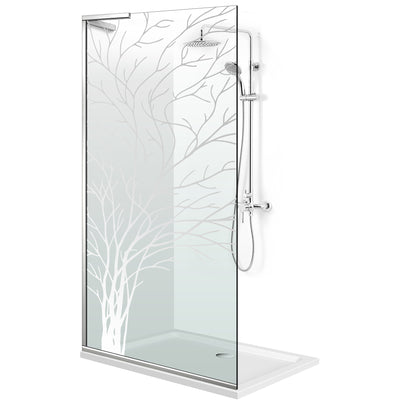 Zuhanyfal Walk-in, Zuhanyfal Rozsdamentes acél, #Átlátszó #Víztiszta