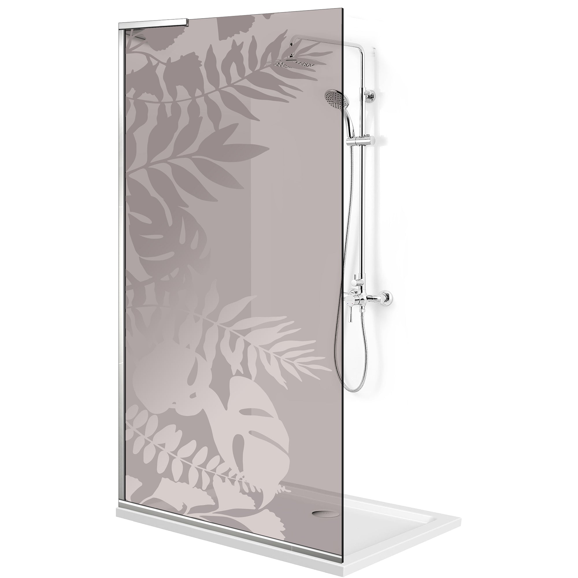 Zuhanyfal Walk-in, Zuhanyfal Rozsdamentes acél, #Bronz #Bronz
