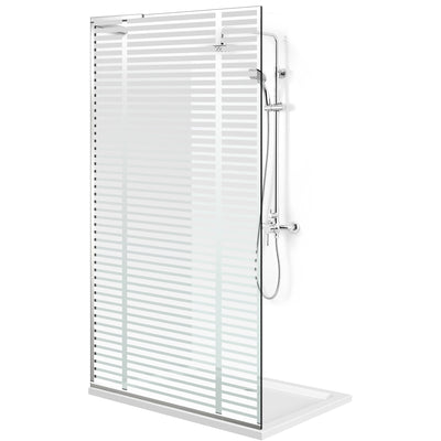 Zuhanyfal Walk-in, Zuhanyfal Rozsdamentes acél, #Átlátszó #Víztiszta