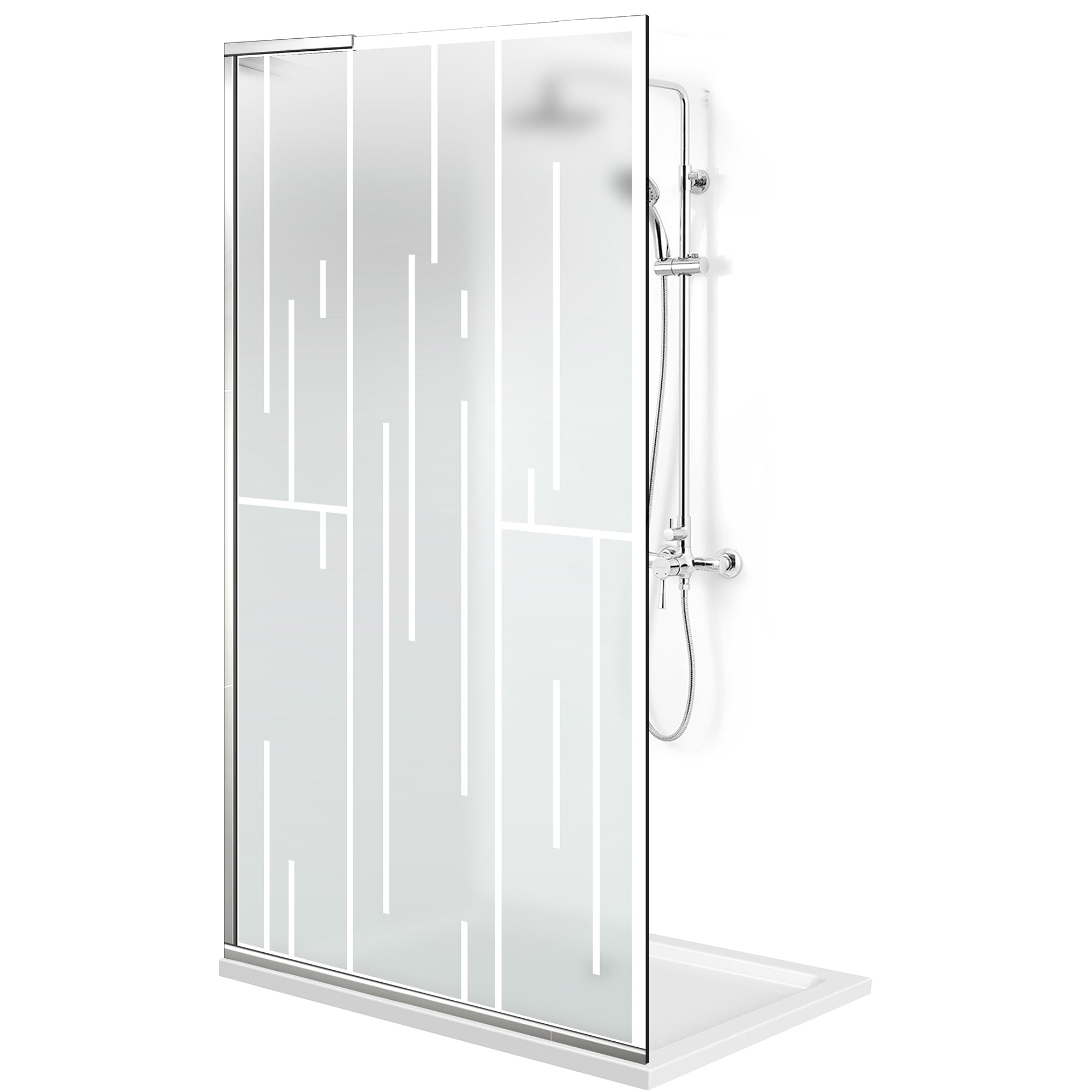 Zuhanyfal Walk-in, Zuhanyfal Rozsdamentes acél, #Matt #Matt