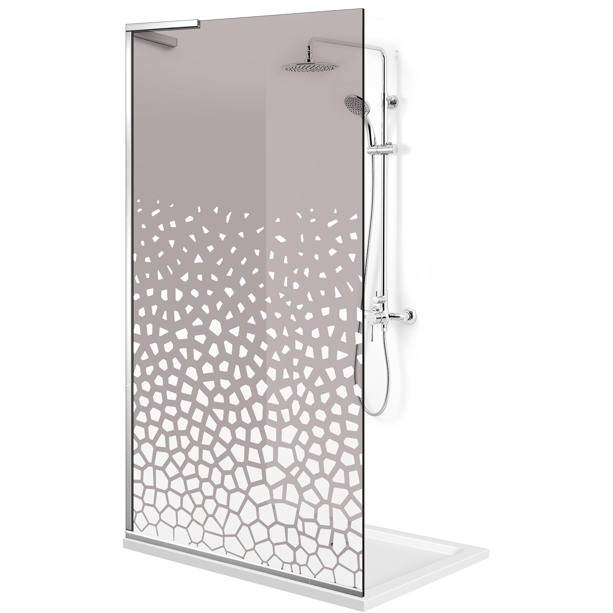 Zuhanyfal Walk-in, Zuhanyfal Rozsdamentes acél, #Bronz #Bronz