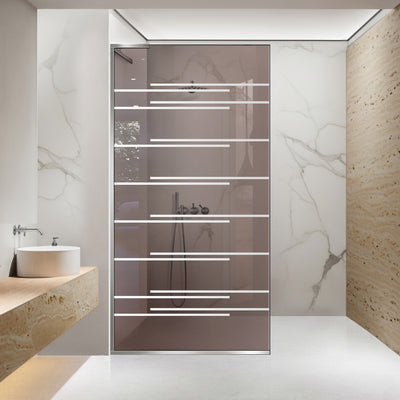 Zuhanyfal Walk-in, Zuhanyfal Rozsdamentes acél, #Bronz #Bronz