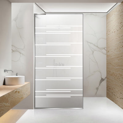 Zuhanyfal Walk-in, Zuhanyfal Rozsdamentes acél, #Matt #Matt