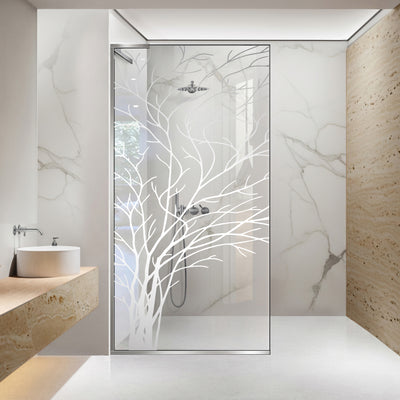 Zuhanyfal Walk-in, Zuhanyfal Rozsdamentes acél, #Átlátszó #Víztiszta
