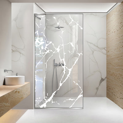 Zuhanyfal Walk-in, Zuhanyfal Rozsdamentes acél, #Átlátszó #Víztiszta