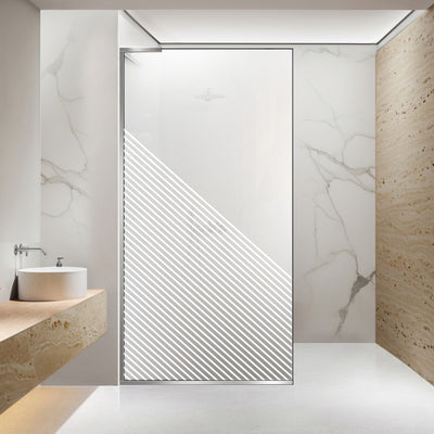Zuhanyfal Walk-in, Zuhanyfal Rozsdamentes acél, #Matt #Matt