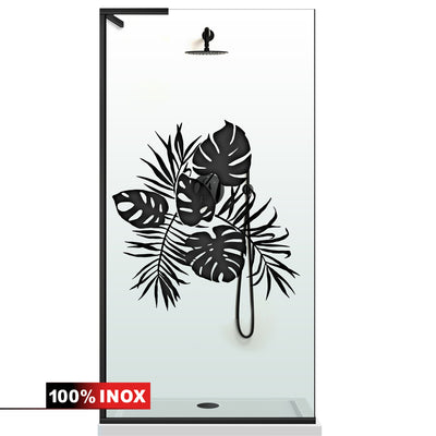 Zuhanyfal Walk-in, Zuhanyfal Rozsdamentes acél, #Átlátszó #Víztiszta