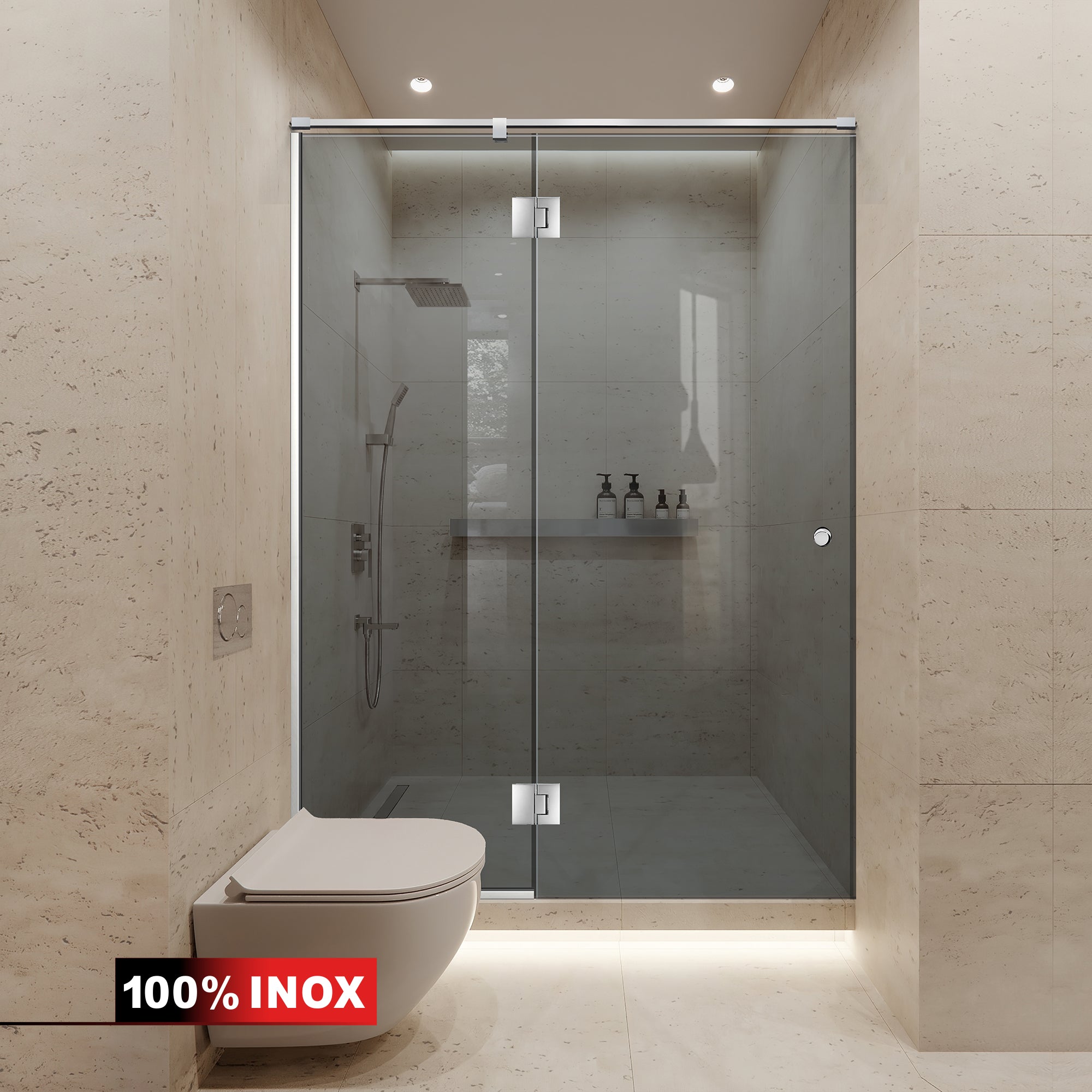 Usa dus inox #Gri