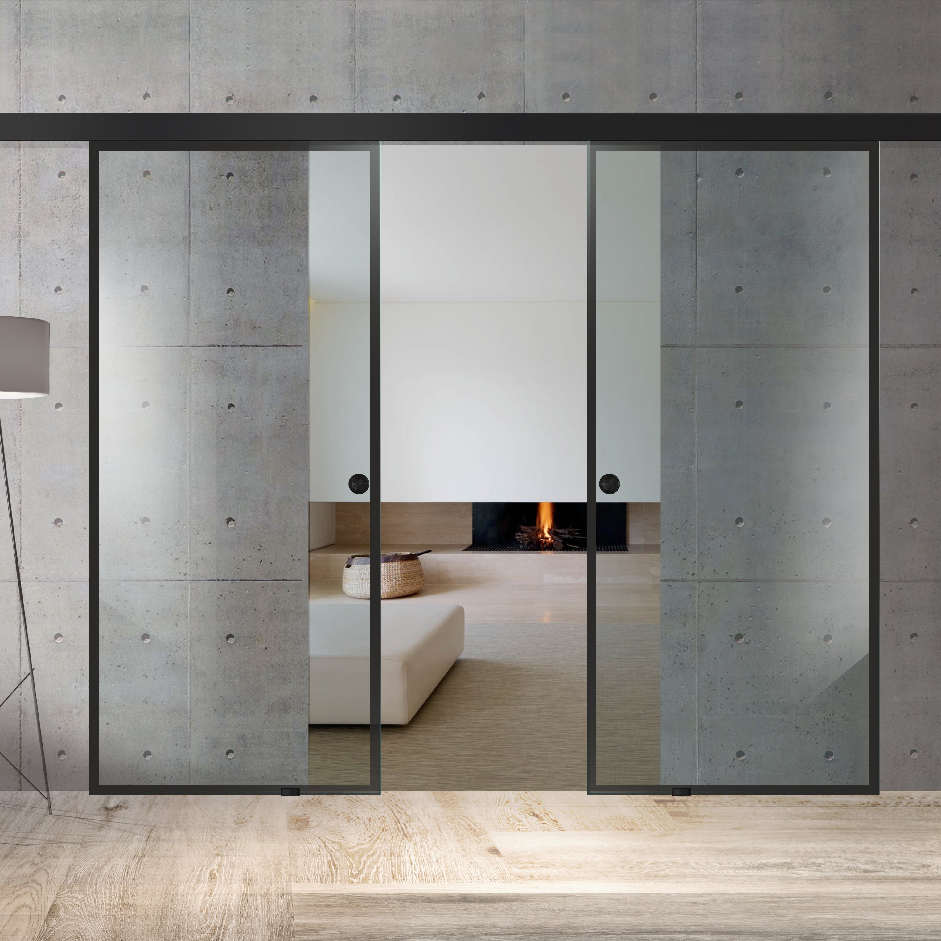 Toló üvegajtó, beltéri Üvegajtó #Átlátszó