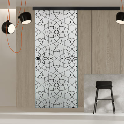 Toló üvegajtó, beltéri Üvegajtó #Matt