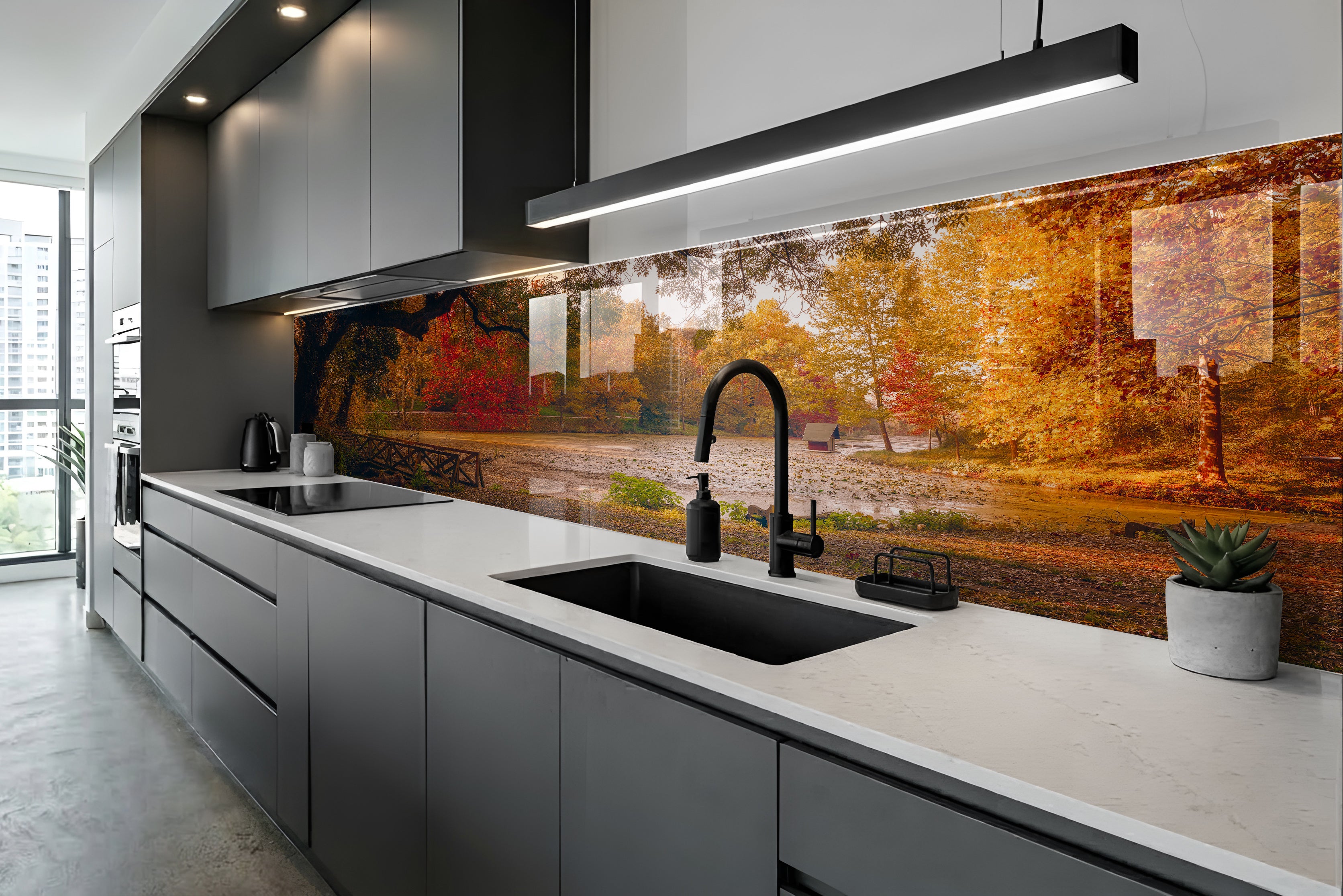 Nyomtatott üveg konyhai hátfal #620
