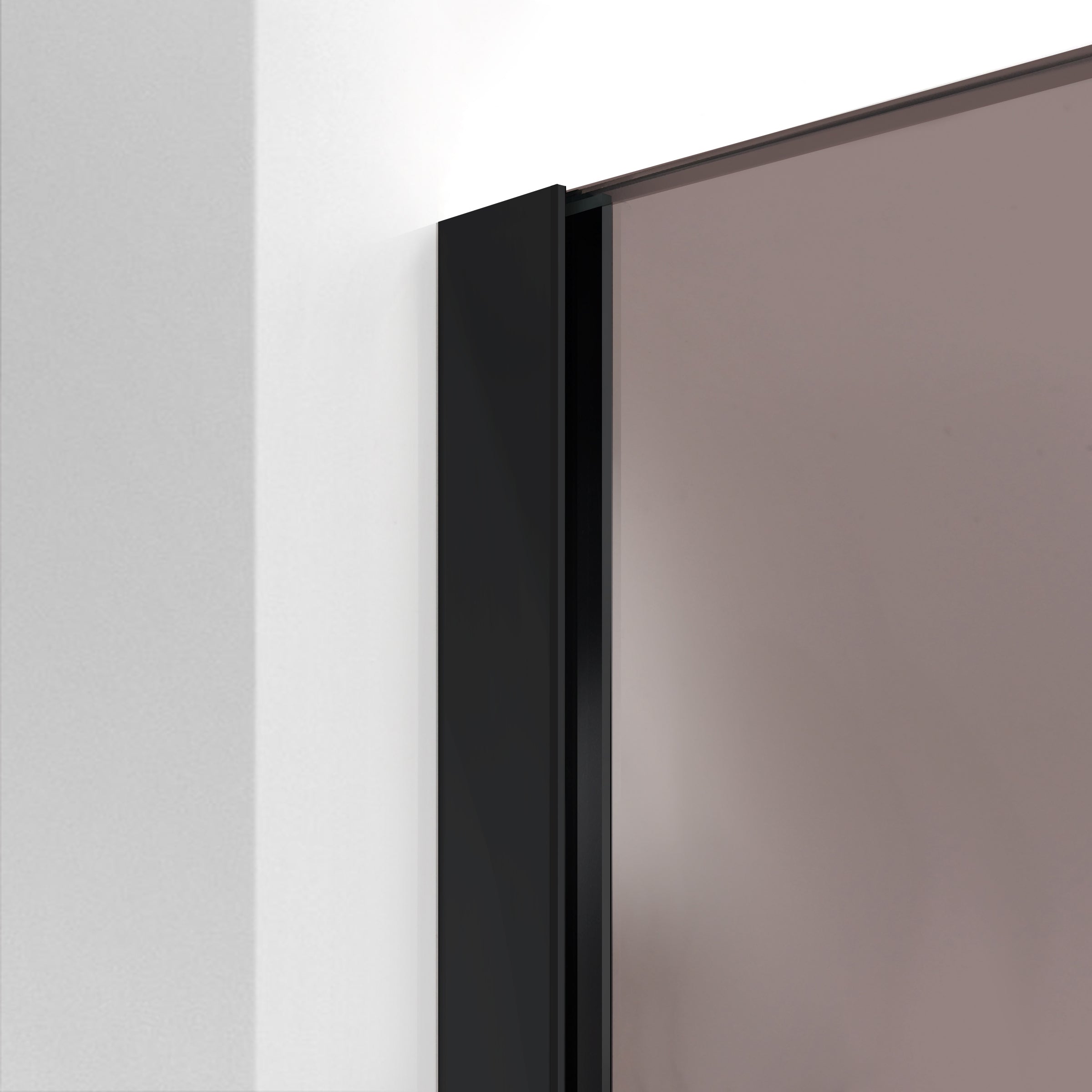 Paravan dus Walk-in, Perete dus  Negru, #Bronz #Bronz