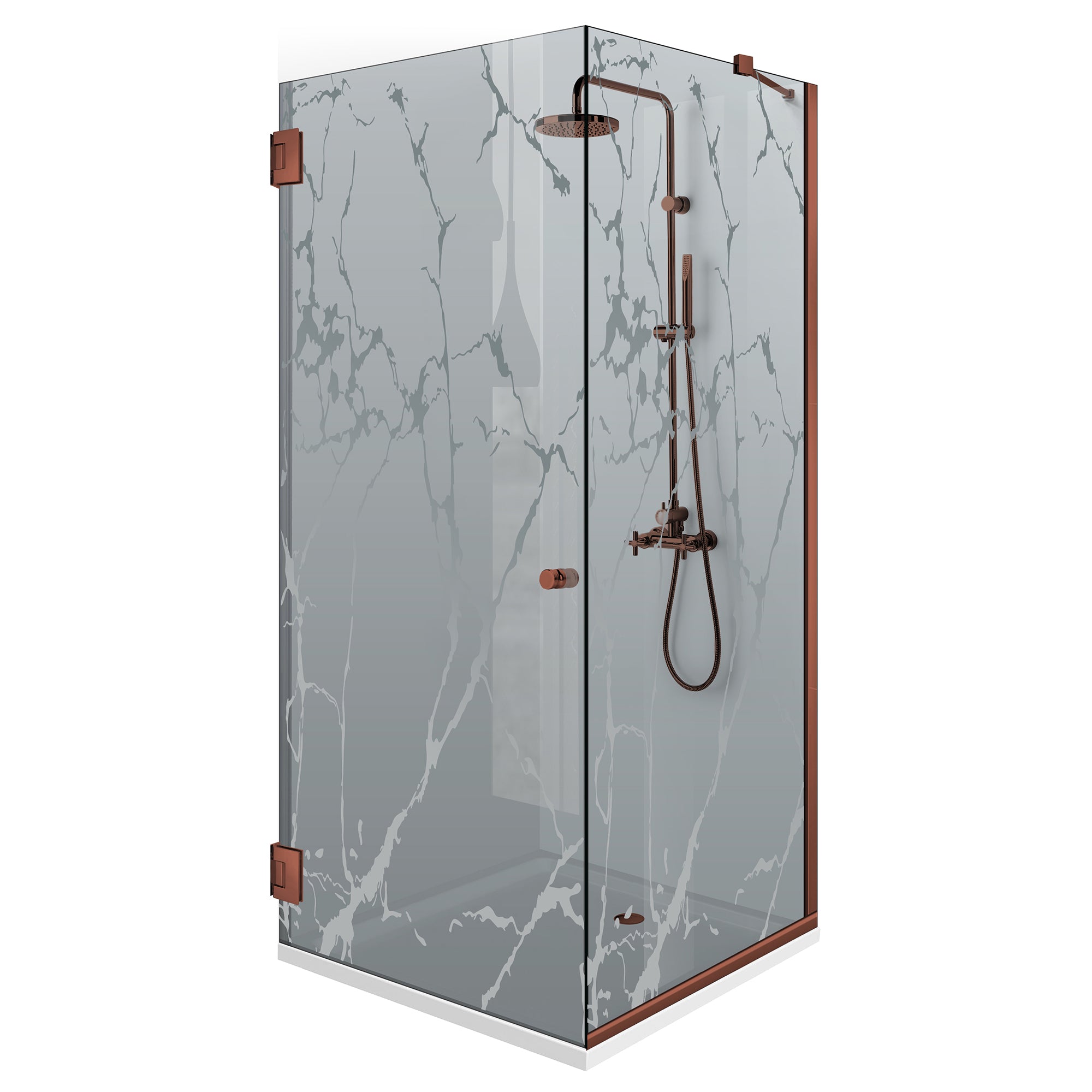 Cabina dus cu usa batanta #Gri