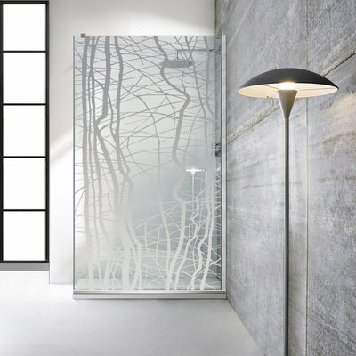Zuhanyfal Walk-in, Zuhanyfal Rozsdamentes acél, #Átlátszó #Víztiszta