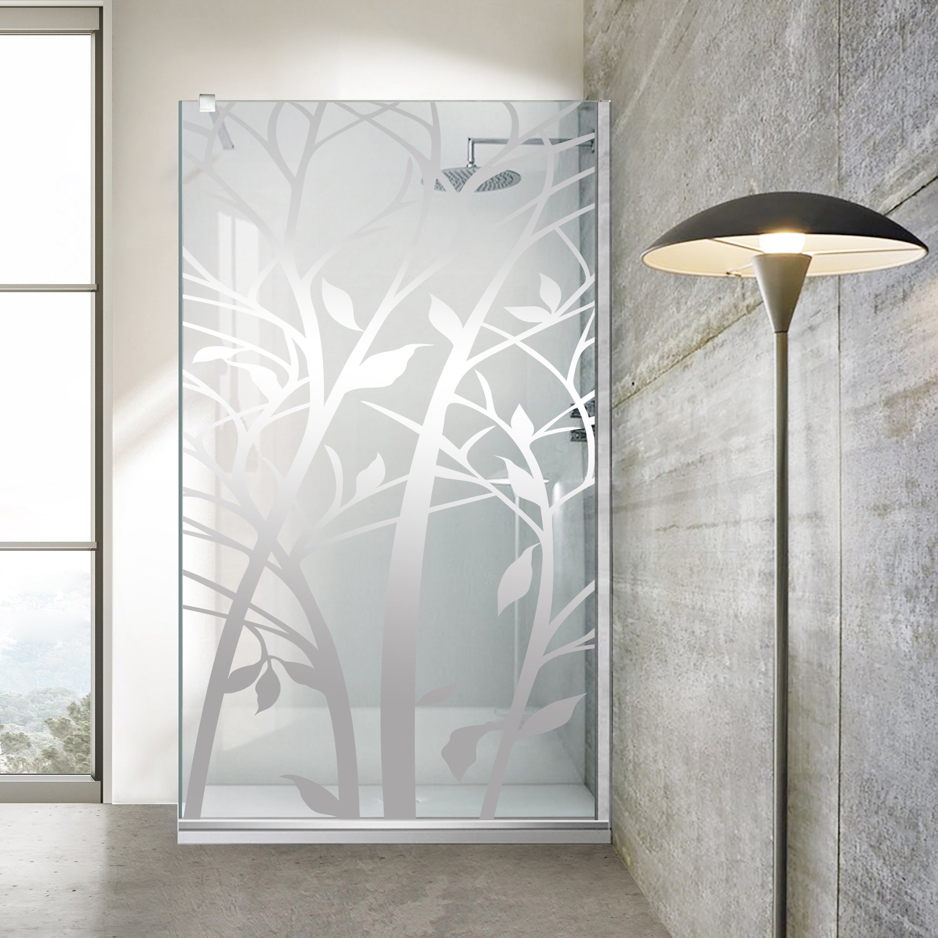 Paravan dus Walk-in, Perete dus  Inox, #Clara #Víztiszta