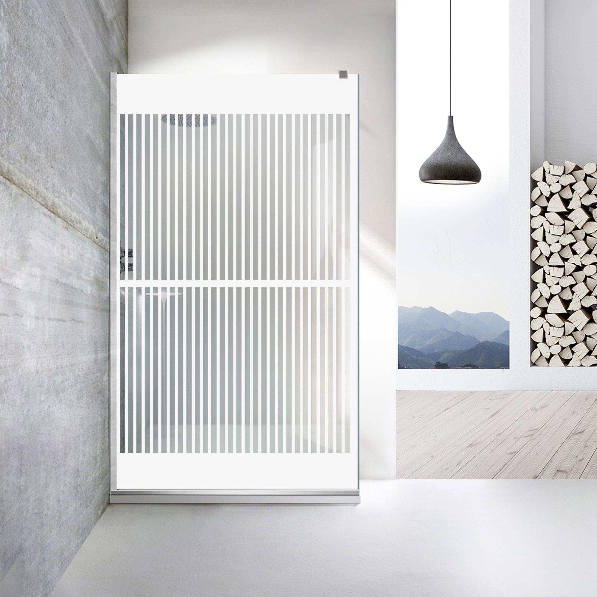 Zuhanyfal Walk-in, Zuhanyfal Rozsdamentes acél, #Átlátszó #Víztiszta