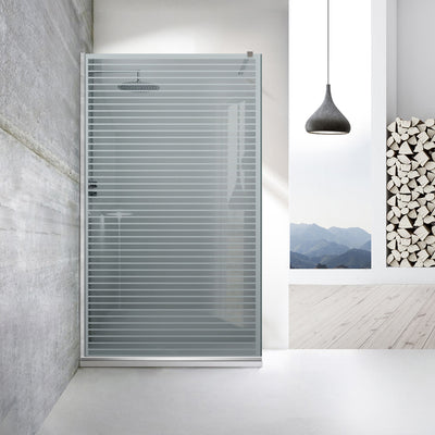 Zuhanyfal Walk-in, Zuhanyfal Rozsdamentes acél, #Szürke #Szürke
